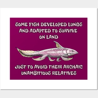 Relatives joke / Why fish evolved to survive on land Posters and Art